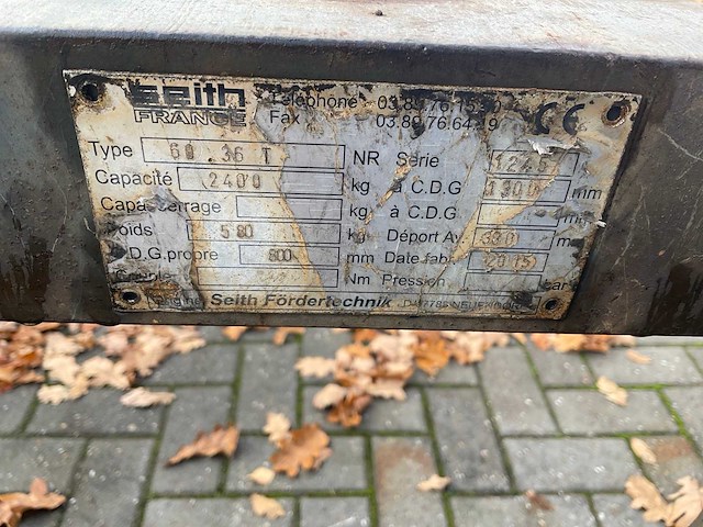 2015 seith doorn fem 3 heftruck toebehoren - afbeelding 6 van  6