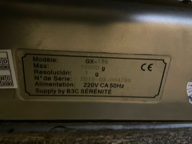 2015 sérénité industriële weegschaal - afbeelding 4 van  5