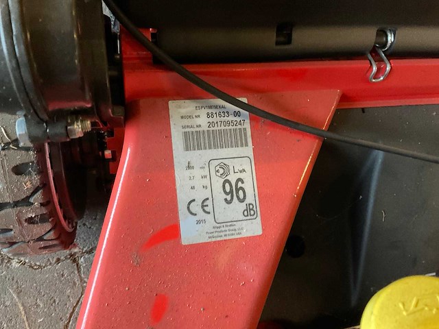 2015 simplicity espv19875exal grasmaaier - afbeelding 5 van  5