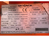 2015 skyjack sj iii 4626 hoogwerker - afbeelding 16 van  23