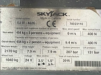 2015 skyjack sj iii 4626 hoogwerker - afbeelding 21 van  30