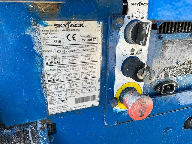 2015 skyjack sjiii3219 hoogwerker - afbeelding 12 van  12