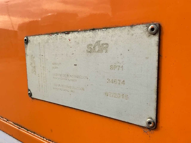 2015 sor iberica sor s3e oplegger/koeltrailer - afbeelding 40 van  54