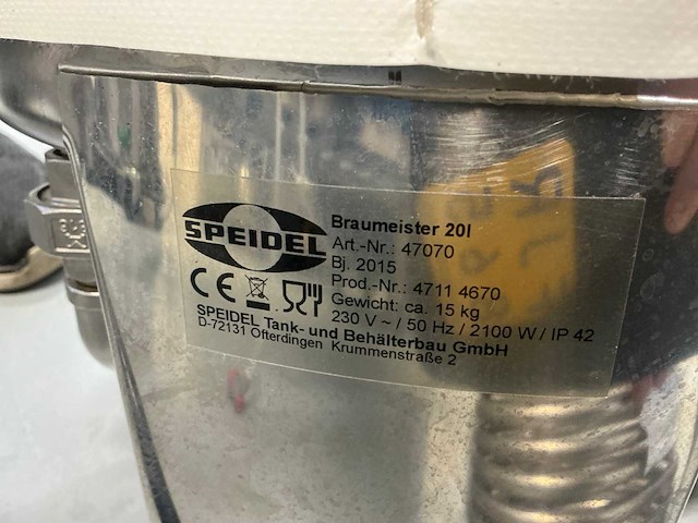 2015 speidel braumeister 20 brouwapparaat met wifi - afbeelding 6 van  7