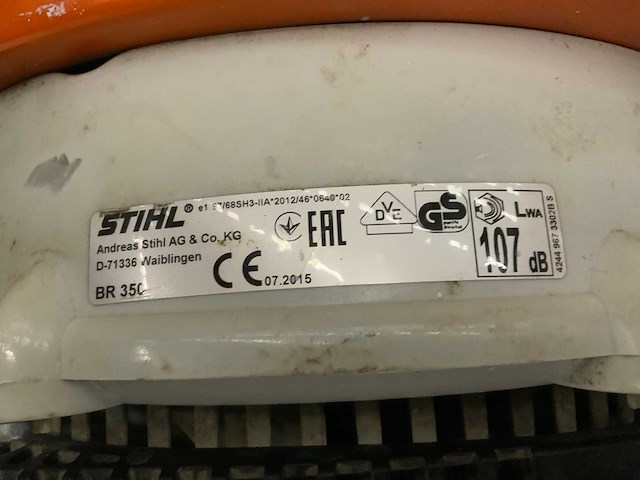 2015 stihl br 350 bladblazer - afbeelding 7 van  7
