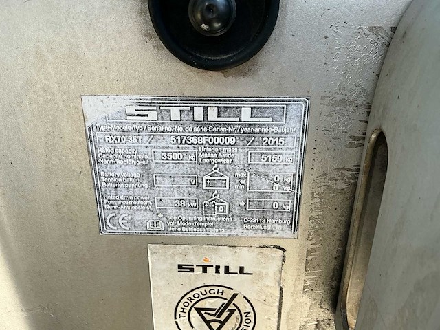 2015 still rx70-30 vorkheftruck - afbeelding 17 van  26