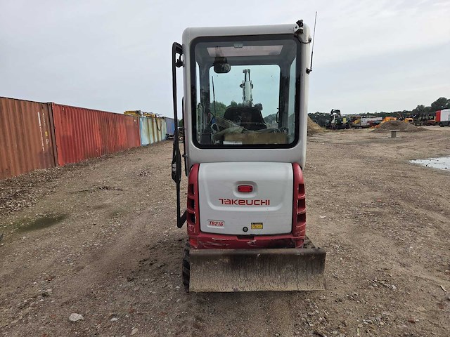 2015 takeuchi tb 216 minigraafmachine - afbeelding 4 van  10