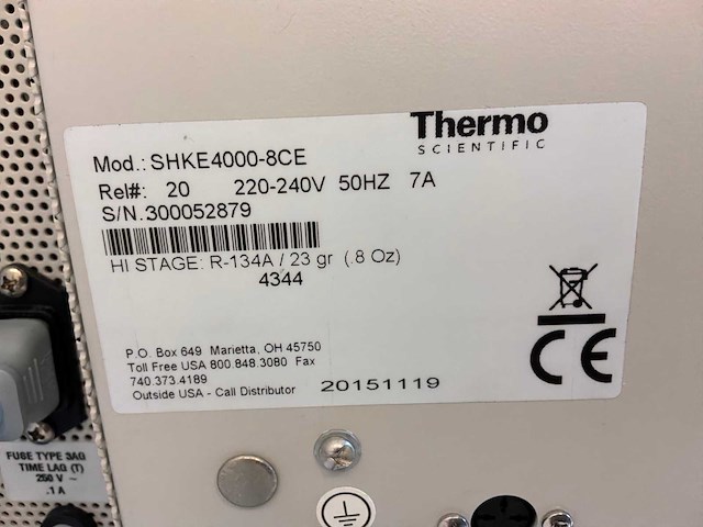 2015 thermo scientific maxq 4000 benchtop gekoelde orbitale shaker - afbeelding 5 van  6