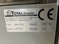 2015 total systems sm120100 schuimmachine - afbeelding 8 van  16