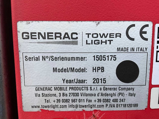 2015 tower light hydro power box hpb stationaire lichtmast - afbeelding 18 van  25