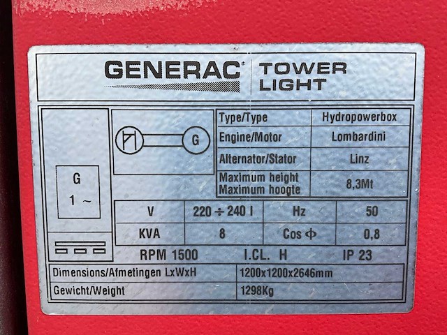 2015 tower light hydro power box hpb stationaire lichtmast - afbeelding 16 van  24