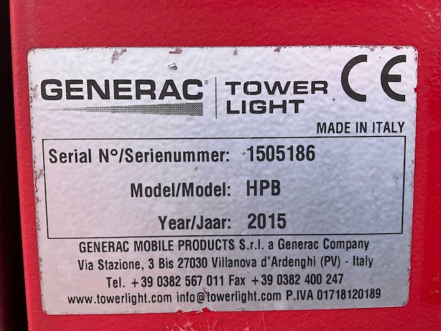 2015 tower light hydro power box hpb stationaire lichtmast - afbeelding 17 van  24