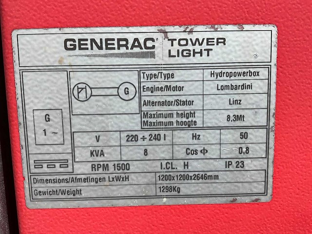2015 tower light hydro power box hpb stationaire lichtmast - afbeelding 14 van  22