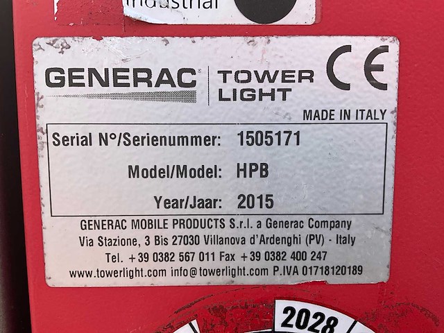 2015 tower light hydro power box hpb stationaire lichtmast - afbeelding 15 van  22