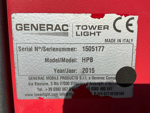 2015 tower light hydro power box hpb stationaire lichtmast - afbeelding 12 van  19
