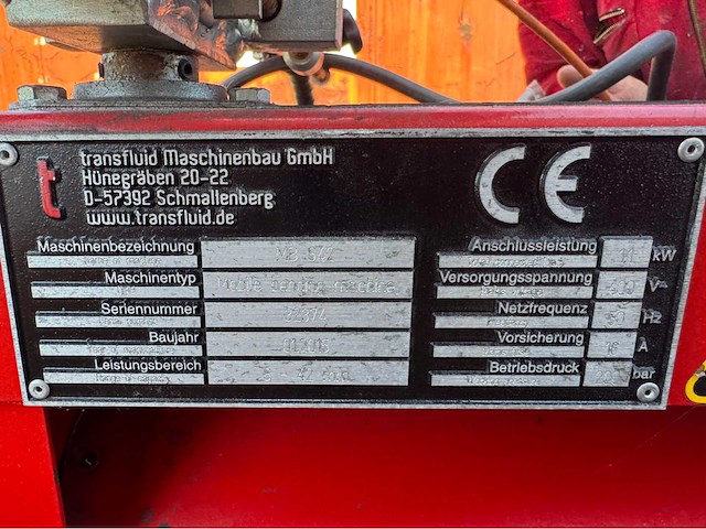 2015 transfluid mb642 hydraulische buigmachine met ontbraamfunctie - afbeelding 6 van  14