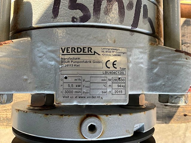 2015 verder lbu404c120l horizontale meerfase pomp - afbeelding 2 van  2
