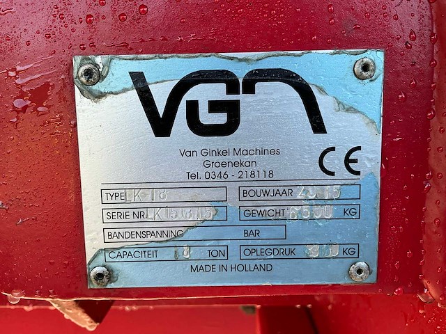 2015 vgm lk-18 landbouwkipwagen - afbeelding 12 van  19