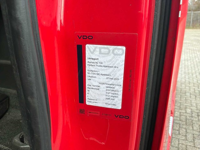 2015 volvo fh 24a3c c3xa4f vrachtwagen - afbeelding 19 van  35