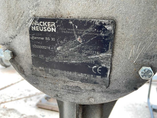 2015 wacker neuson bs 30 trilstamper - afbeelding 4 van  4