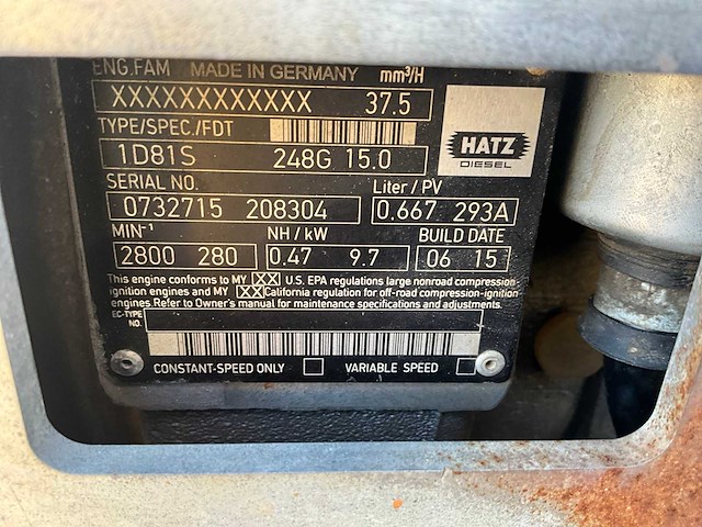 2015 wacker-neuson d81s trilplaat - afbeelding 7 van  7