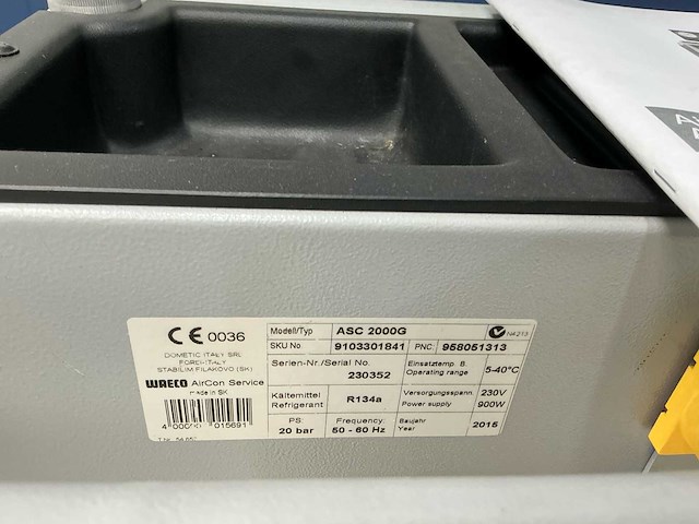 2015 waeco asc2000g airco test- en vulapparaat - afbeelding 2 van  11