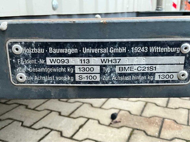 2015 weiro holzbau bauwagen rasant 350 schaft aanhangwagen - afbeelding 5 van  13