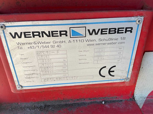 2015 werner&weber mpc10-a portaal perscontainer - afbeelding 3 van  11