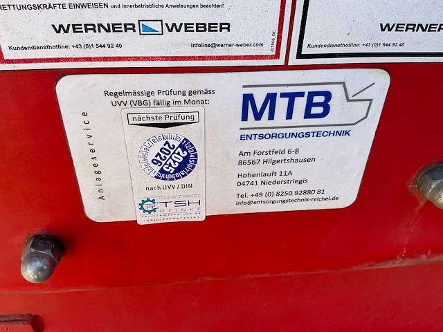 2015 werner&weber mpc10-a portaal perscontainer - afbeelding 11 van  11