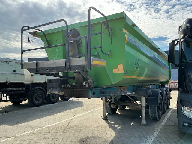 2015 wielton nw-3 3-assige aluminium kipperoplegger 42 ton - afbeelding 28 van  28