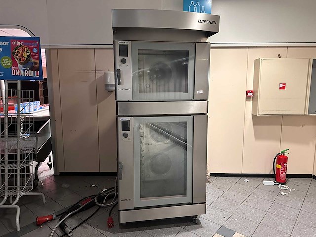 2015 wiesheu euromat 64-s dubbele combi oven - afbeelding 1 van  7