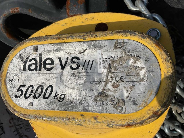 2015 yale vs iii kettingtakel - afbeelding 5 van  5