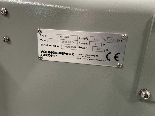 2015 youngsunpack ys-502d dozensluitmachine - afbeelding 8 van  16