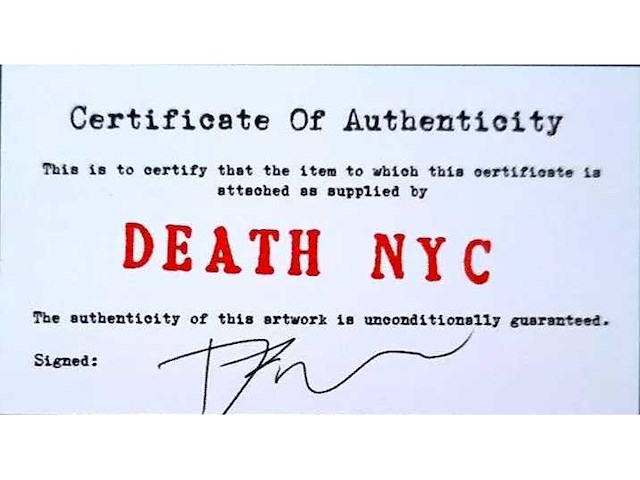 2015 zeefdruk death nyc 1979 ‘michael jackson’ - afbeelding 5 van  5