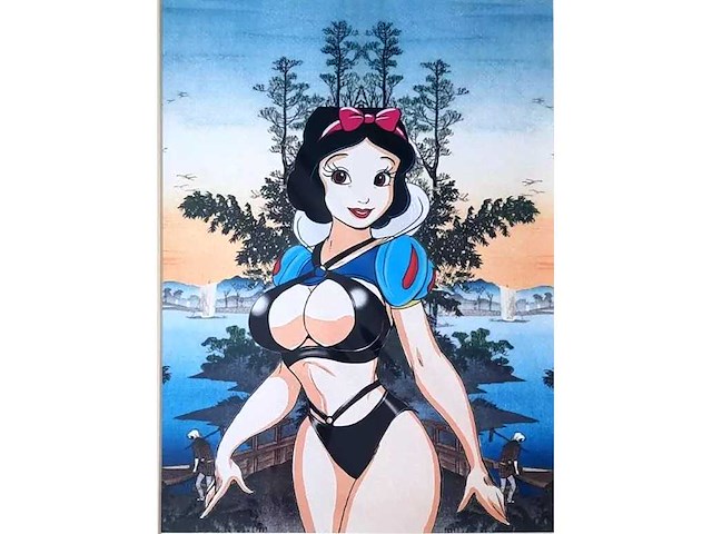 2015 zeefdruk death nyc 1979 ‘sneeuwwitje ‘ - afbeelding 1 van  5