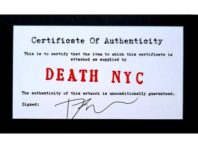 2015 zeefdruk death nyc 1979 ‘sneeuwwitje ‘ - afbeelding 5 van  5