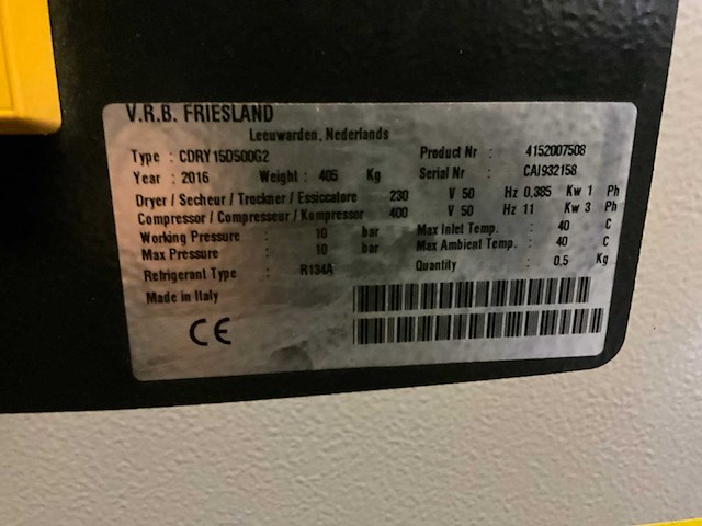 2016 airpress aps15d schroefcompressor - afbeelding 4 van  13