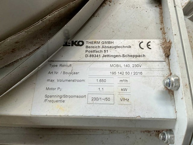 2016 alko mobil 140 filter afzuiginstallatie - afbeelding 5 van  5