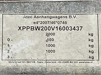 2016 atec eb2 2-1 dubbelas aanhangwagen - afbeelding 11 van  19