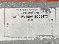 2016 atec eb2 2-1 dubbelas aanhangwagen - afbeelding 10 van  18