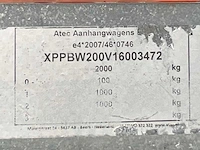 2016 atec eb2 2-1 dubbelas aanhangwagen - afbeelding 10 van  18
