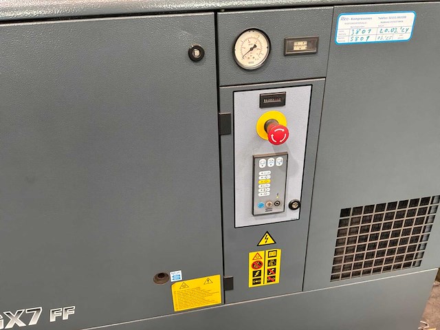 2016 atlas copco gx7ff el schroefcompressor - afbeelding 4 van  4
