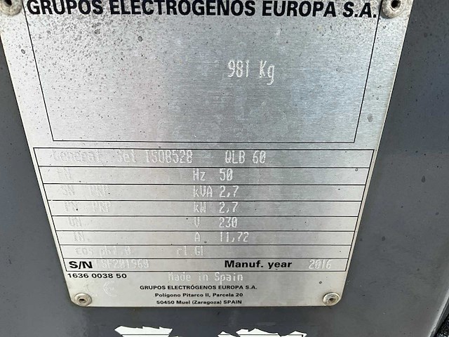 2016 atlas copco qlb 60 lichtmast - afbeelding 4 van  12