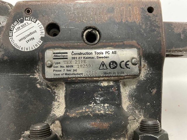 2016 atlas copco tex 21pe breekhamer - afbeelding 4 van  5