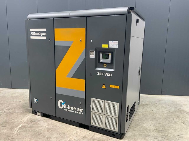 2016 atlas copco ze2 vsd oil-free luchtcompressor - afbeelding 9 van  10