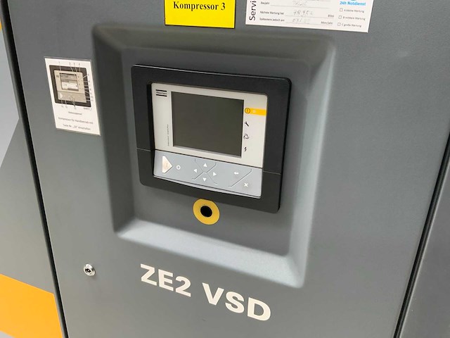 2016 atlas copco ze2vsd oil free luchtcompressor - afbeelding 10 van  10