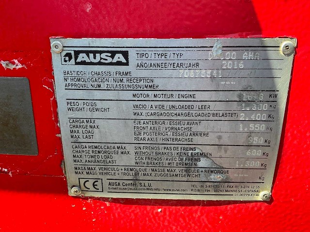 2016 ausa d 100 aha hoog kiep dumper - afbeelding 25 van  31