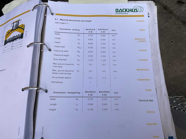2016 backhus a 55 compost omzetter - afbeelding 37 van  41