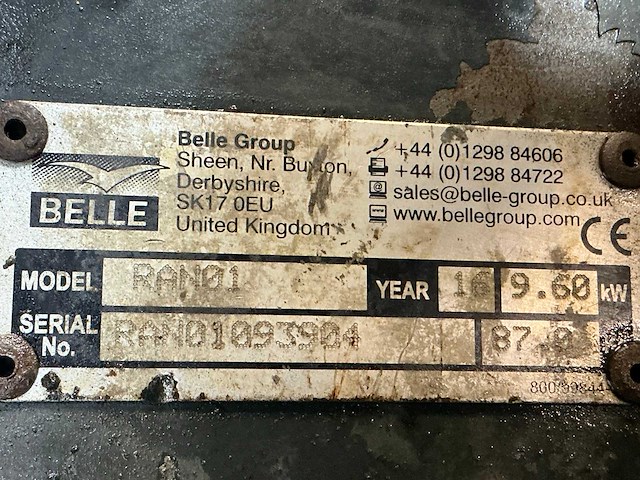 2016 belle ranger450 betonzaag - afbeelding 2 van  10