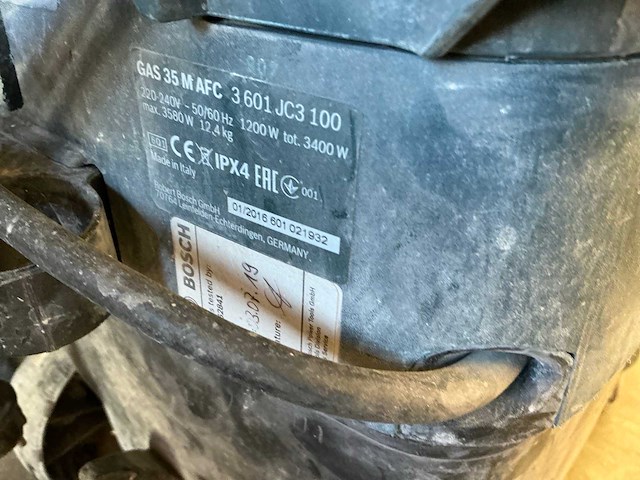 2016 bosch gas 35 m afc bouwstofzuiger - afbeelding 3 van  3